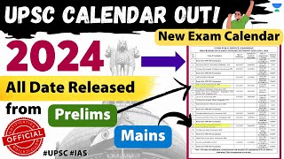 Upsc 2024 Exam Calender Released Upsc Prelims 2024 Upsc Official ...