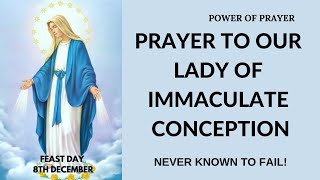 Powerful Prayer To Our Lady Of Immaculate Conception Never Known To Fail... | POWER OF PRAYER