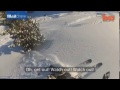 headcams capture skiers terrifying near miss with avalanche