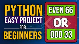 🔢 Even Odd Checker Python Project | python project for beginners | Code With Hammad