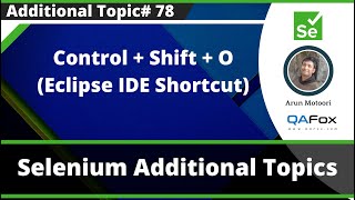 Control + Shift+ O (Eclipse IDE Shortcut)