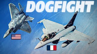 Thrust Vectoring Monster | F-22 Raptor Vs Rafale DOGFIGHT | Digital Combat Simulator | DCS |