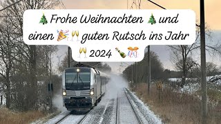 Streckenkunde Führerstandsmitfahrt Neumünster Hamburg Dammtor  Frohe Weihnachten 4K Vectron 193