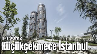 1+1 Satılık 98m2 Küçükçekmece Atakent'te