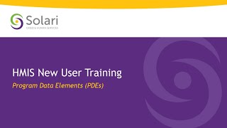 Program Data Elements