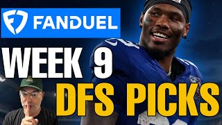 NFL Week 9 DFS Strategy for Fanduel 2025
