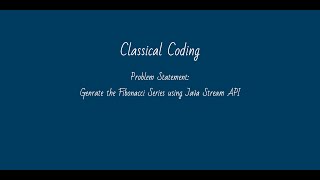Fibonacci Series using Java 8 Stream API #JavaStreamAPI