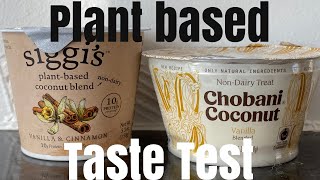 SIGGI’S COCONUT BLEND/CHOBANI COCONUT YOGURT #siggis #chobani #veganfoodtastetest #veganyogurt