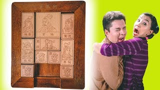 SOLVED 81 MOVES! Hua Rong Dao Sliding Klotski PUZZLE *Halloween Special*