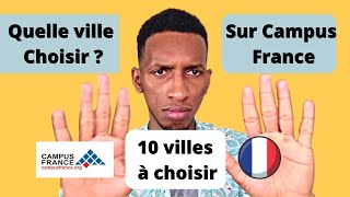 Campus France : les villes qui acceptent facilement : Quelle ville choisir sur Campus France ?
