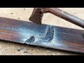 few people know how to weld strong joints on l angle iron thin metal welder