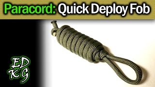 Simple Paracord: Quick Deploy Key Fob (survival or EDC cordage in seconds)