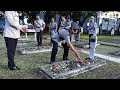 Rombongan Polres Bone dalam Rangka Hari Bhayangkara Ke-78 di Taman Makam Pahlawan Watampone