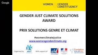 WECF/AIWC/C21st/WEP: Gender just climate solutions