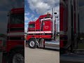 kenworth cabover leaving a truck show