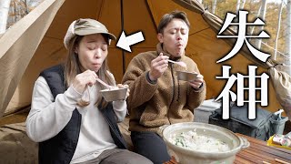 【冬キャンプ】朝からキャンプ飯に命を懸ける北海道キャンパー夫婦