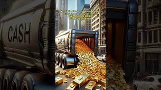 A deluge of gold coins and gold bars from cash carrying vehiclesㅣ현금수송차량에서 쏟아지는 금화와 금괴의 대홍수