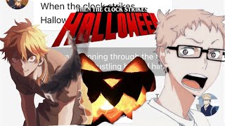 Karasuno Prank Tsukishima | When The Clock Strikes Halloween | Haikyuu Text Skir