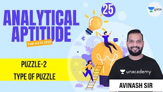 Puzzle-2 | Type of puzzle | GATE 2022 | Analytical Aptitude by Avinash Sir