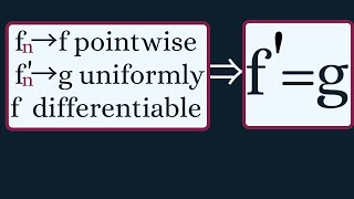 Real Analysis | Uniform Convergence and Differentiability