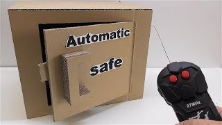 How to Make Safe with Auto Lock from Cardboard