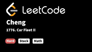 LeetCode 1776. Car Fleet II