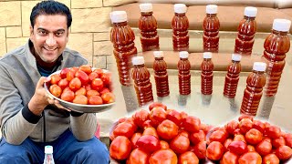 Aaj Mazaydaar Tomato Ketchup Bnaya/How to Make Tomato ketchup at Home