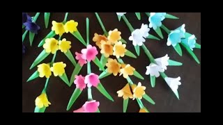 Beautiful Paper Flower Making |  make Paper Paper Flowers | Flower Making | Paper Flower