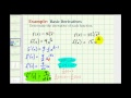 Ex 3:  Derivatives Using the Power Rule with Radicals