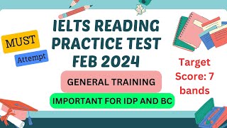 ielts reading practice test 2024 with answers | 9 feb 2024