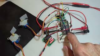 ESP32 stepper motors and limit switches