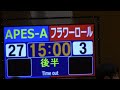 【競技の部Ⅰ 予選aブロック】大阪体育大学 apes a vs フラワーロールちゃんず：第22回日本車椅子ハンドボール競技大会in花巻