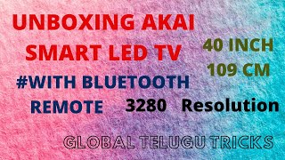 UNBOXING NEW AKAI SMART LED TV 109 CM || 40 INCH MODEL AKLT43S-DFL8M Explianing How to use Eshare ?