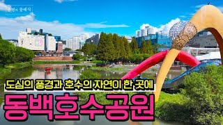 [풍경과 클래식] 64. 도심 속 휴식처, 호수길 산책 명소, 동백호수공원