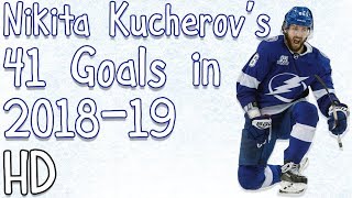 Nikita Kucherov's 41 Goals in 2018-19 (HD)