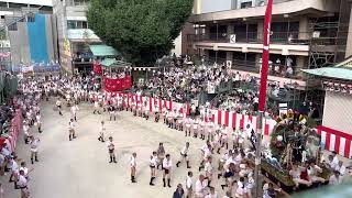 2022.7.13 集団山笠見せ　三番山笠　大黒流　櫛田入り