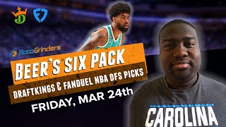 DRAFTKINGS & FANDUEL NBA PICKS TODAY (3/24/23) - DFS 6 PACK