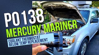 Mercury Mariner/ Ford Escape/ Mazda Tribute 08 Cambio de termostato/ coolant thermostat replacement