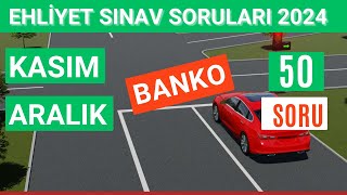 Ehliyet Sınav Soruları 2024 | Kasım, Aralık Çıkmış Ehliyet Sorularını Çöz