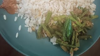 അച്ചിങ്ങ പയർ മെഴുക്കുപെരട്ടി##super and simple#long beans recipe