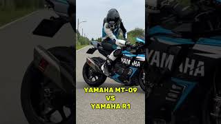 YAMAHA Mt-09 VS YAMAHA R1  EXHAUST SOUND 🔊