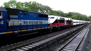 Rare: MNR GP-35 pulls OOS* #231 P32AC-DM with Passangers in the Shoreliners at Williambridge [HD]