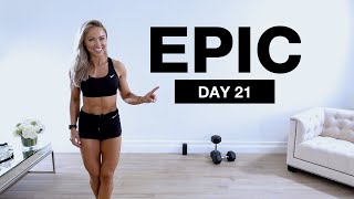 Day 21 of EPIC | Leg Workout at Home [Dumbbell Complex]