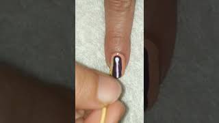 Easy DIY nail art without any tool #shortsvideo #shorts #youtubeshorts #easynailart #nailartdesigns