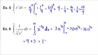 11.1 & 11.2 The Definite and Indefinite Integral (Math 31)