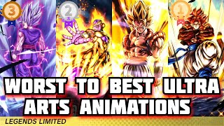 Worst To Best Ultra Arts Animations In Dragon Ball Legends