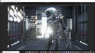 Quick Xenomorph drop in Unity 2021.1 testing HDRP