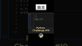 Can You Solve This Python Variable Swap Puzzle? ๐ #PythonChallenge