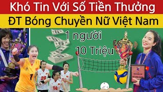 🛑 Sốc Với Số Tiền Thưởng Cho ĐT Bóng Chuyền Nữ Việt Nam Sau Chức Vô Địch AVC Challenge Cup 2024