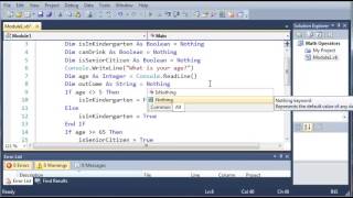 Visual Basic Tutorial 16 Conditional Operators YouTube